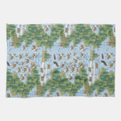 Yukon River Wildlife Kitchen Handtücher (Horizontal)