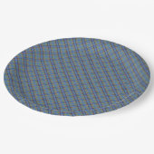 Yukon Territory Tartan Paper Plates Pappteller (Schrägansicht)