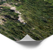 Yukon Train on a Mountainside, Kanada Poster (Ecke)