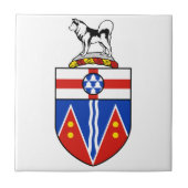 Yukon-Wappen Fliese (Vorderseite)