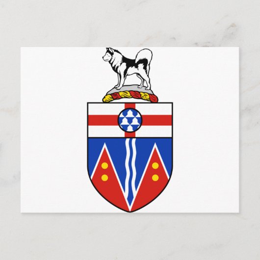 Yukon-Wappen Postkarte (Vorderseite)