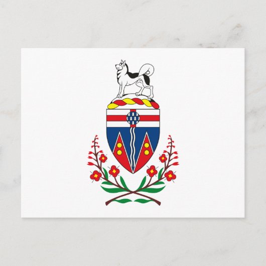 Yukon-Wappen Postkarte (Vorderseite)