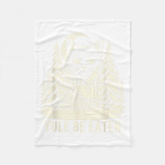 Yule Be Eaten Icelandic Cat Christmas Folklore Jól Fleecedecke (Vorderseite)