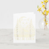 Yule Be Eaten Icelandic Cat Christmas Folklore Jól Karte (Gelbe Blume)