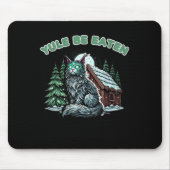 Yule Be Gegessen Yule Weihnachtskatze Jolakotturin Mousepad (Vorne)