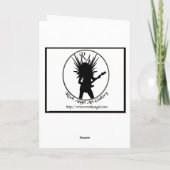 Yule Candle Card Feiertagskarte (Rückseite)