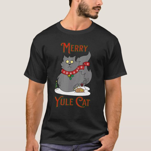 Yule Cat Icelandic Folklore Christmas Holiday T-Shirt (Vorderseite)