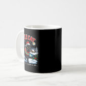 Yule Cat Keep It Cozy Funny Christmas Quote Kaffeetasse (Vorderseite Links)