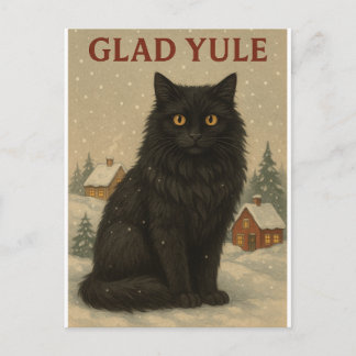 Yule cat yule card  feiertagspostkarte