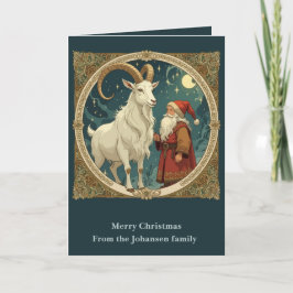 Yule Goat And Jultomten Scandinavian Mythology Karte