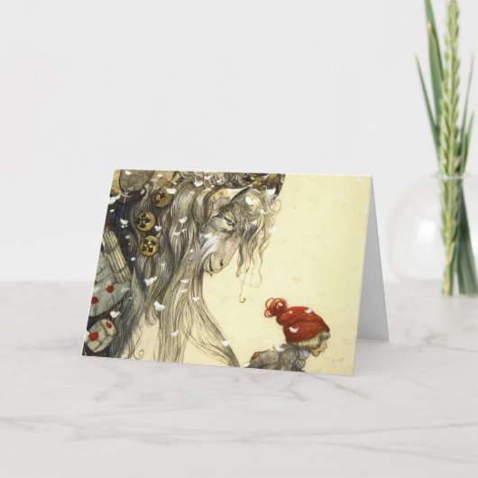 Yule Goat John Bauer Karte (Vorderseite)