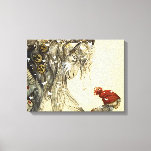 Yule Goat John Bauer Leinwanddruck (Vorderseite)