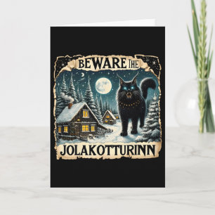 Yule-Katze Isländisches Weihnachten Nordisch Hüte Karte