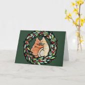 Yule Kitty Cats                                    Karte (Gelbe Blume)
