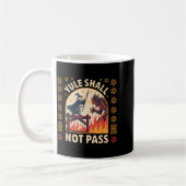 Yule Shall Not P Fantasy Krampus Holiday Pun Funny Kaffeetasse (Links)