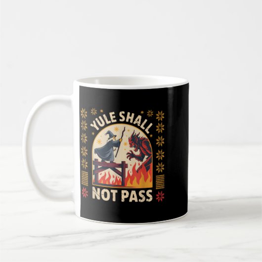 Yule Shall Not P Fantasy Krampus Holiday Pun Funny Kaffeetasse (Links)