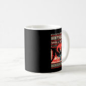 Yule Shall Not P Fantasy Wizard Holiday Pun Funny Kaffeetasse (VorderseiteRechts)
