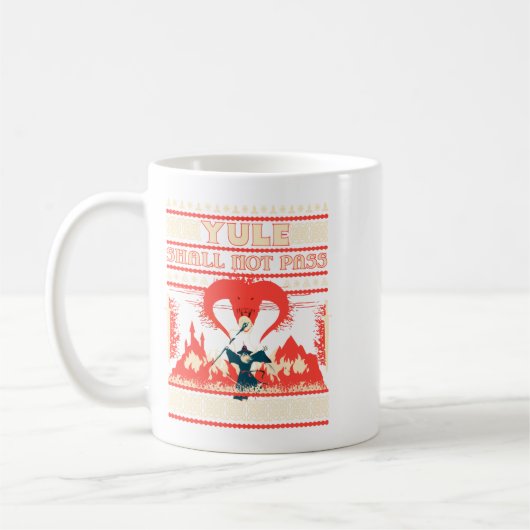 Yule Shall Not P Fantasy Wizard Holiday Pun Funny Kaffeetasse (Links)