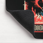 Yule Shall Not P Fantasy Wizard Holiday Pun Funny  Mousepad (Ecke)