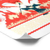 Yule Shall Not P Fantasy Wizard Holiday Pun Funny Poster (Ecke)