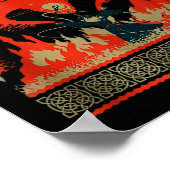 Yule Shall Not P Fantasy Wizard Holiday Pun Poster (Ecke)