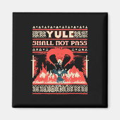 Yule soll nicht P Fantasy-Zauberer Urlaub Pun Lust Magnet (Vorne)