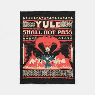 Yule sollst nicht P Fantasy-Zauberer-Feiertags-Wor Fleecedecke
