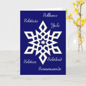 Yule - Solstice - It's Universal Karte (Gelbe Blume)