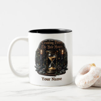 Yule-Stunden-Uhrglas-Mug Zweifarbige Tasse