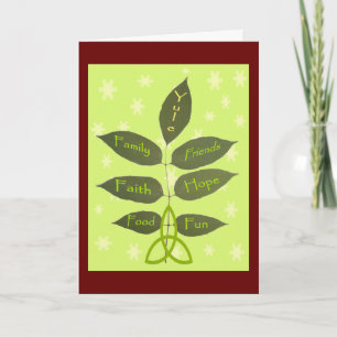 Yule - Während die Esche wächst Feiertagskarte