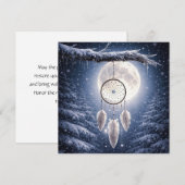 Yule-Wintersonnenwende-Mond-Traumfänger (Vorne/Hinten)