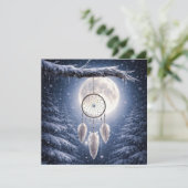 Yule-Wintersonnenwende-Mond-Traumfänger (Stehend Vorderseite)