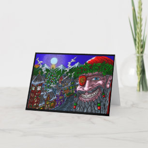 Yuletide Annäherungen! -Grußkarte Karte