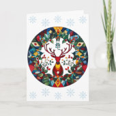 Yuletide Blessing Winter Solstice Urlaubskarte Feiertagskarte (Vorderseite)