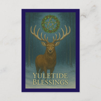 Yuletide Blessings Stag Enclosure Card Begleitkarte