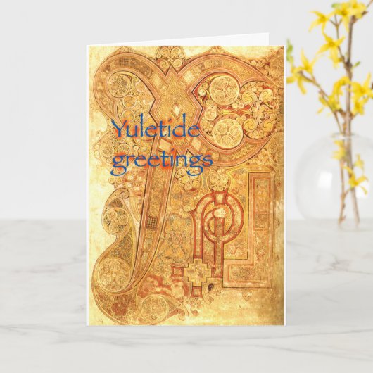 Yuletide Card Karte (Gelbe Blume)