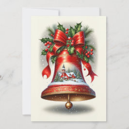 Yuletide Carol Bell Feiertagskarte