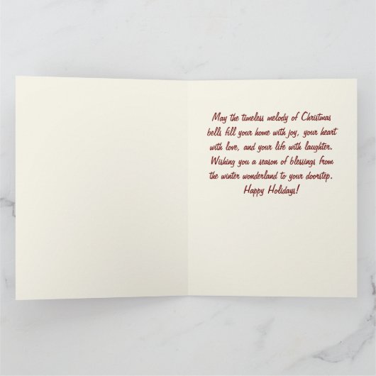 Yuletide Carol Bell Karte (Innenseite)
