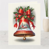 Yuletide Carol Bell Karte (Vorderseite)