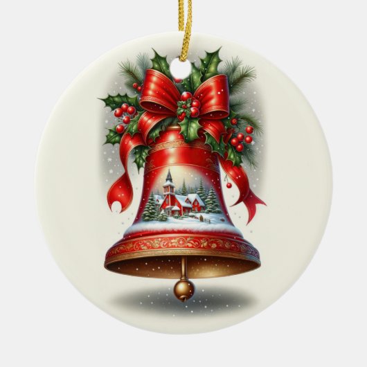 Yuletide Carol Bell Keramik Ornament (Vorne)