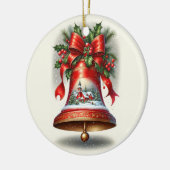 Yuletide Carol Bell Keramik Ornament (Links)