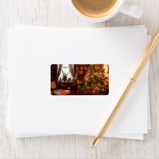 Yuletide Charm Adressaufkleber (Insitu)