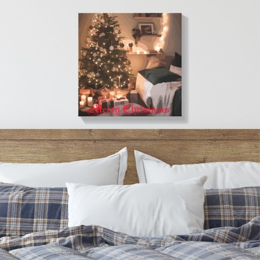 Yuletide Charm Leinwanddruck (Insitu (Schlafzimmer))