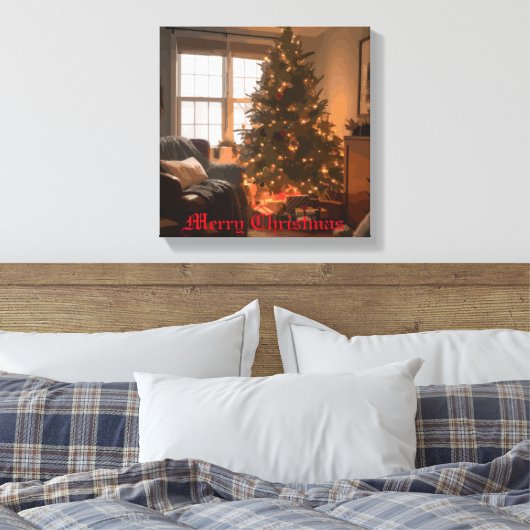 Yuletide Charm Leinwanddruck (Insitu (Schlafzimmer))