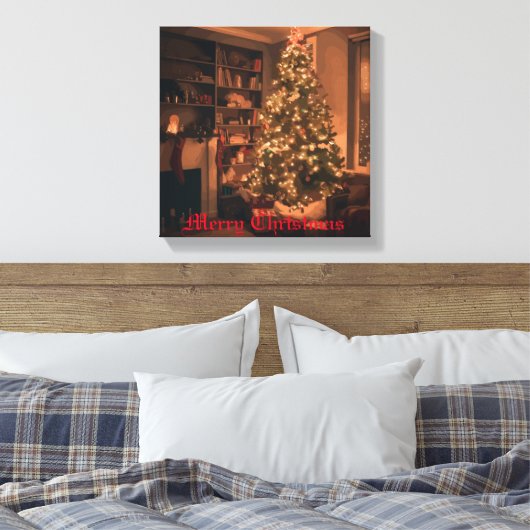 Yuletide Charm Leinwanddruck (Insitu (Schlafzimmer))