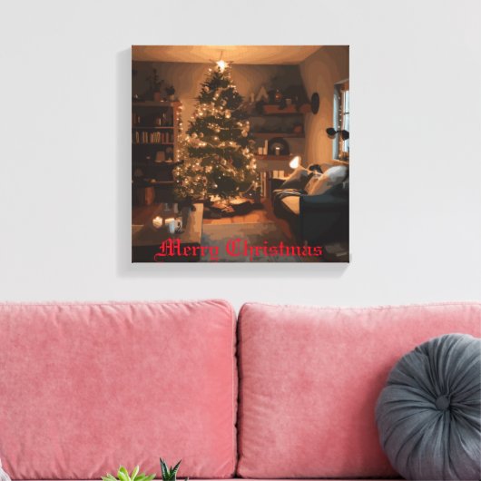 Yuletide Charm Leinwanddruck (Insitu (Wohnzimmer))