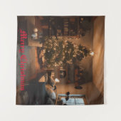 Yuletide Charm Wandteppich (Vorderseite (Horizontal))