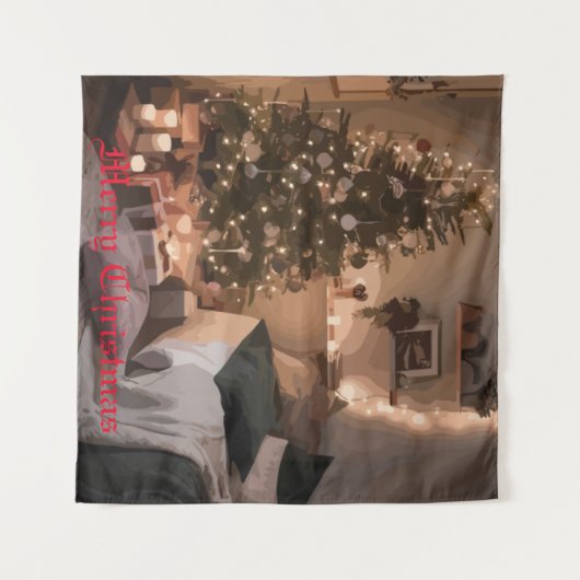 Yuletide Charm Wandteppich (Vorderseite (Horizontal))