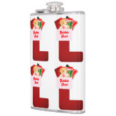 Yuletide Cheer Vinyl Wrapped Flask Flachmann (Links)