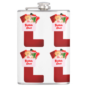 Yuletide Cheer Vinyl Wrapped Flask Flachmann